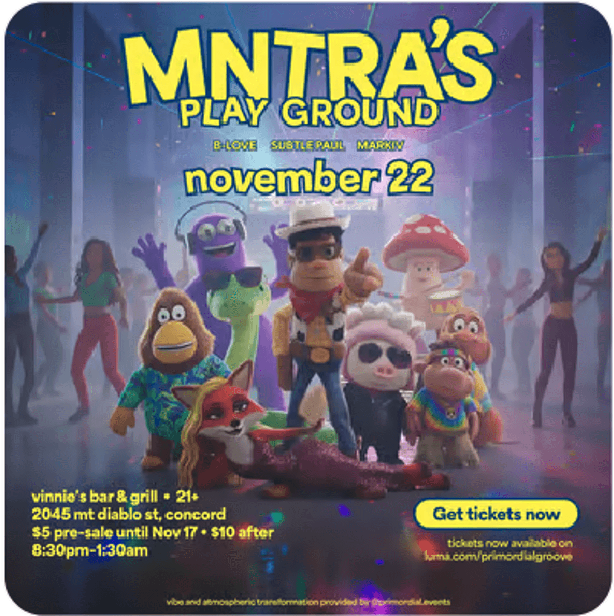 MNTRA'S Playground flyer